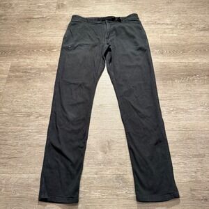 Topo Designs Pants Womens Medium Black Belted Cotton Outdoor Gorpcore 30x30